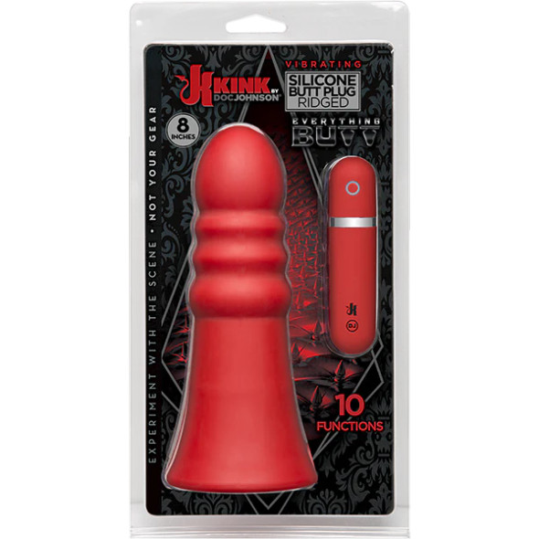 8" Vibrating Silicone Butt Plug