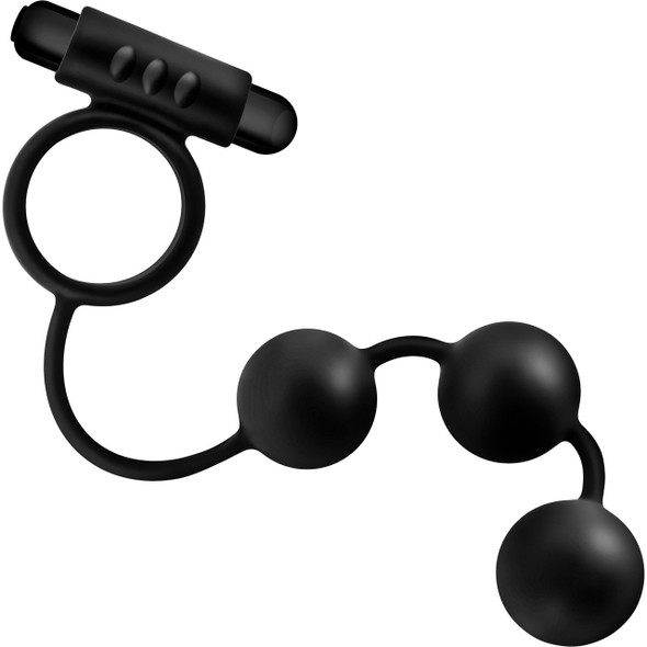 Anal Beads w/ Vibrating C-Ring