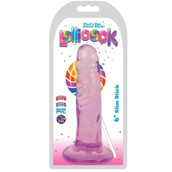 6" LolliCock Slim Stick Dildo