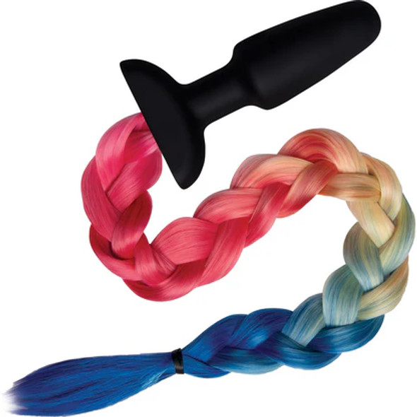 Silicone Rainbow Tail Butt Plug