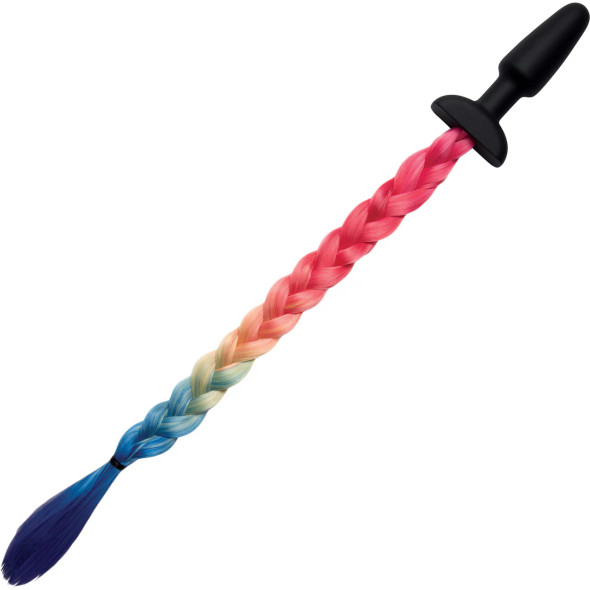 Silicone Rainbow Tail Butt Plug