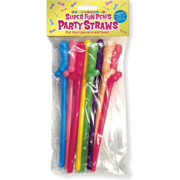 Super Fun Penis Straws Multicolor