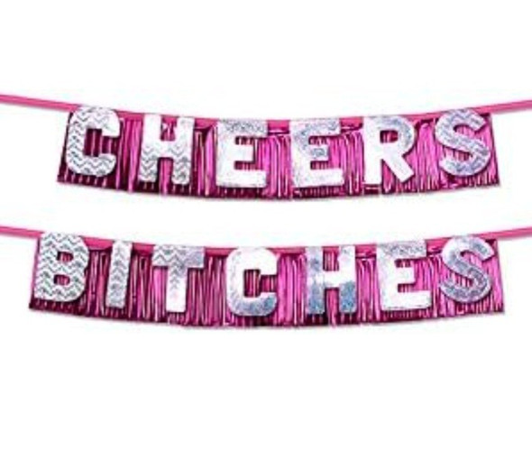 Cheers Bitches Party Banner