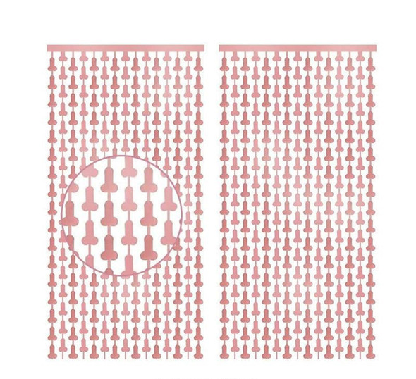 Penis Party 2pc Metallic Curtains