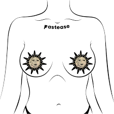 Sun and Moon Nipple Pasties