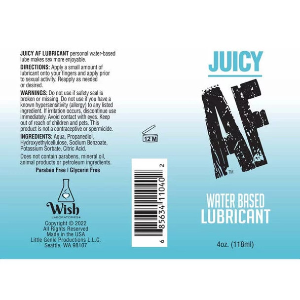 JuicyAF Water-Based Lubricant