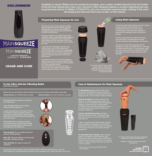 Main Squeeze Variable Pressure Stroker
