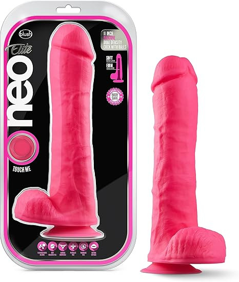 11" Silicone Dual Density Cock w/ Balls