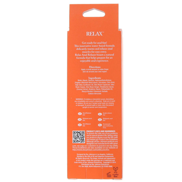 Relax Anal Relaxer Gel