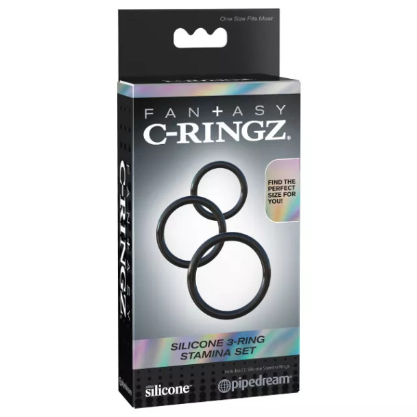 Silicone 3-Ring Stamina Set