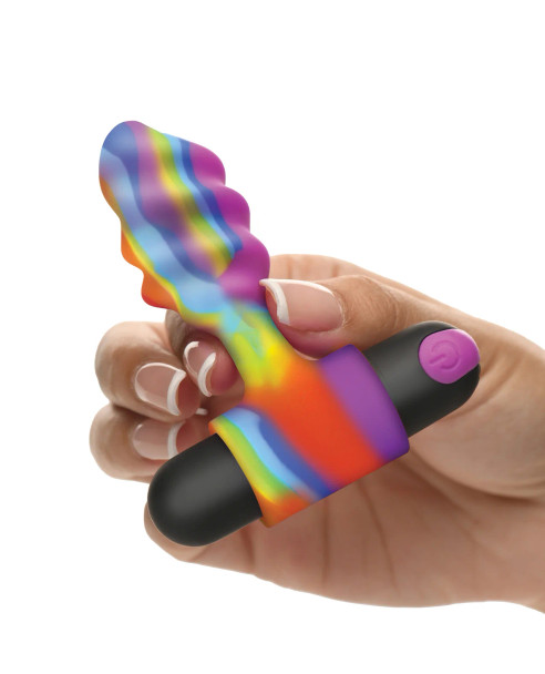 Vibrating Rainbow Butt Plug