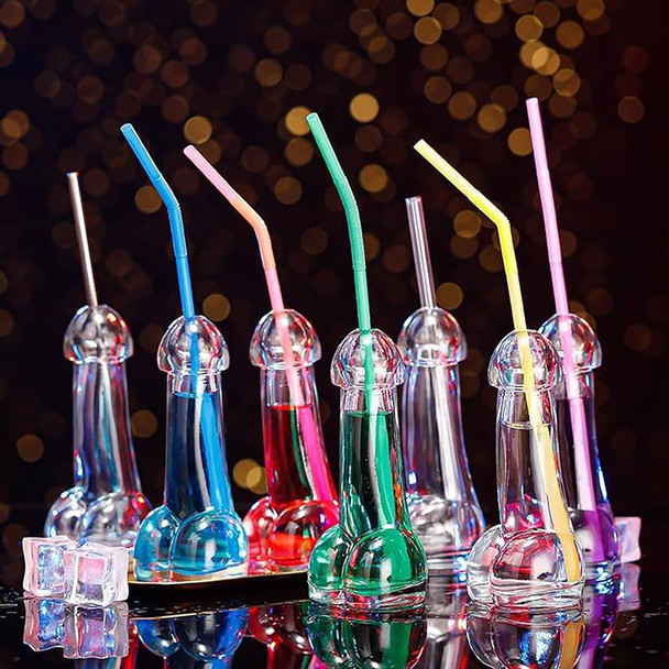 Glitterati Penis Drinking Glass Set of 4