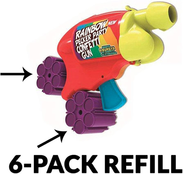 Rainbow Pecker Confetti Gun