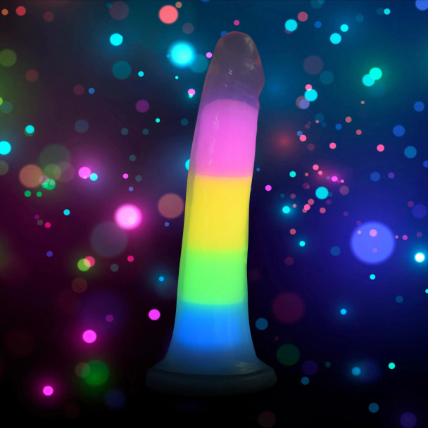 LolliCock Glow 7" Silicone Dildo