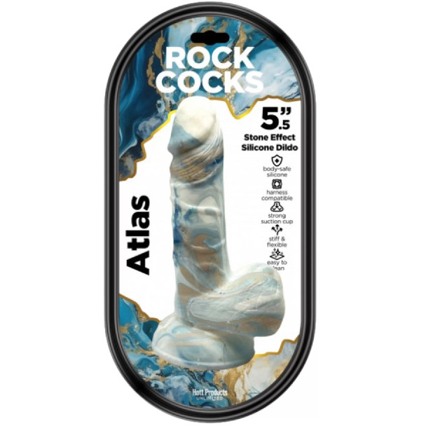 Atlas 5.5" Stone Effect Silicone Dildo