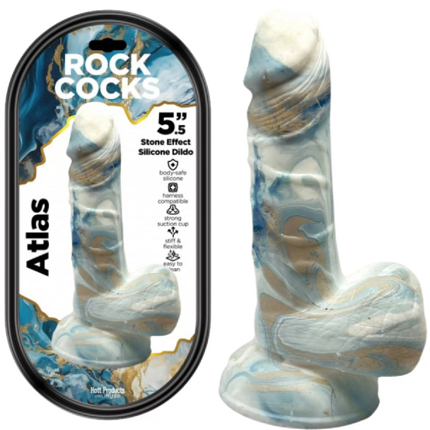 Atlas 5.5" Stone Effect Silicone Dildo