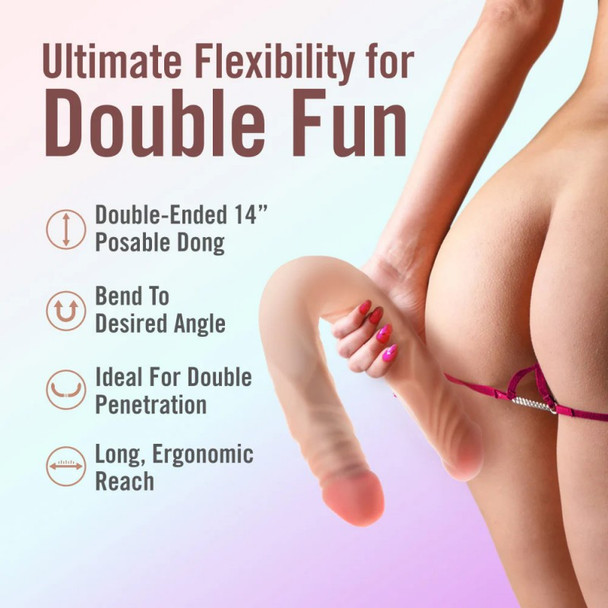 14" Posable Double Dong