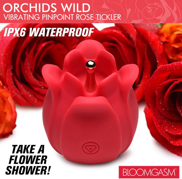 Orchids Wild Vibrating Pinpoint Rose Tickler