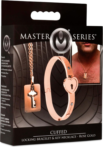 Cuffed Locking Bracelet & Key Necklace
