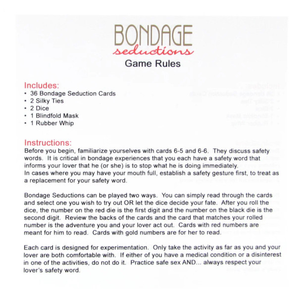 Bondage Seductions Game