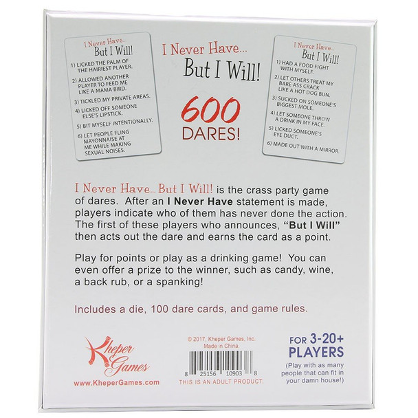 I Never Have...But I Will! Game