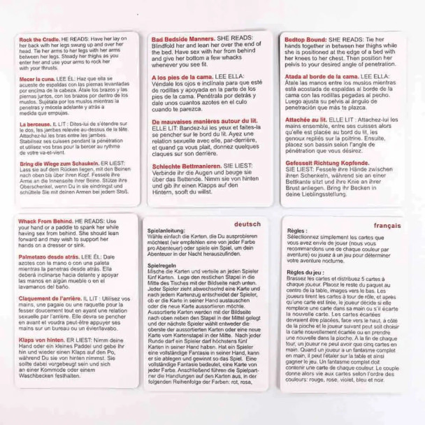 50 Positions Of Bondage Cards