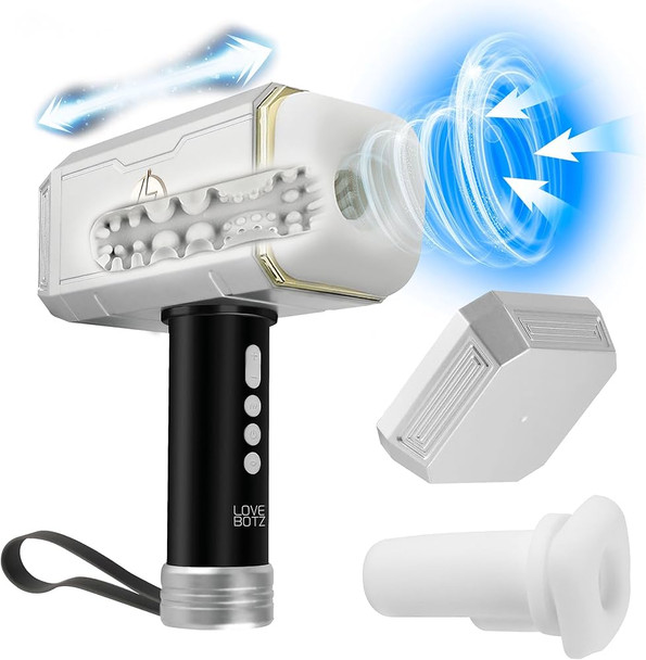 Thunder Stroker Sucking Masturbator