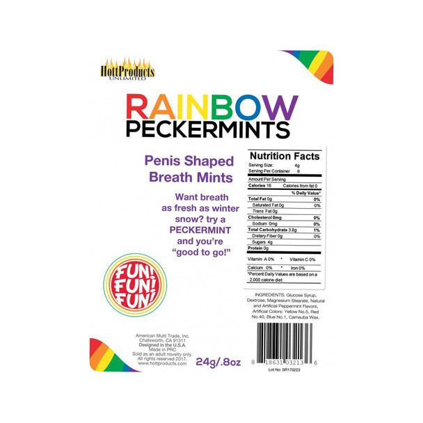 Rainbow Pecker Party Candles