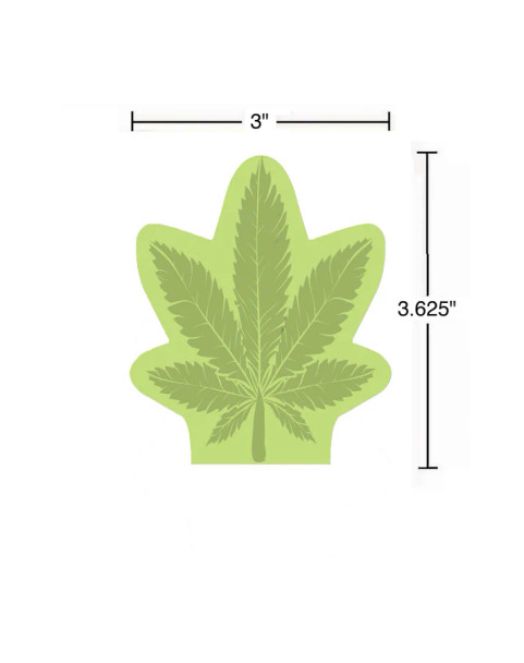 Hemp Leaf Sticky Notes