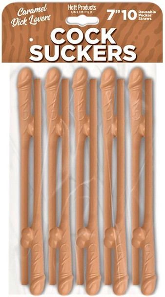 Cock Suckers 10 Reusable Straws