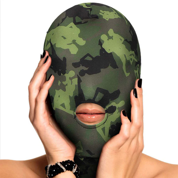 Army Theme Mask With Mouth Opening
