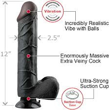 Real Feel No.12 - 12" Vibrating Dildo