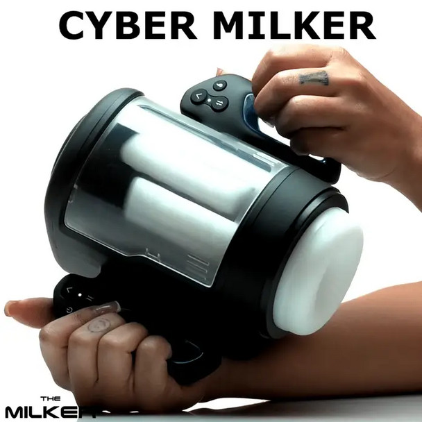 Cyber Milker Stroking & Vibrating Masturbator