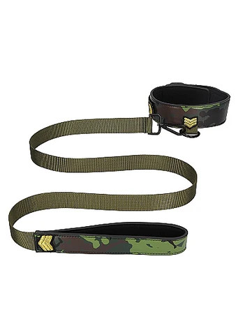 Army Theme Collar w/ Leash