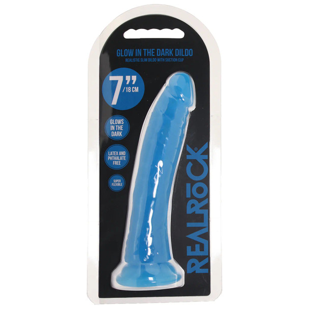 Glow In The Dark Dildo - Blue
