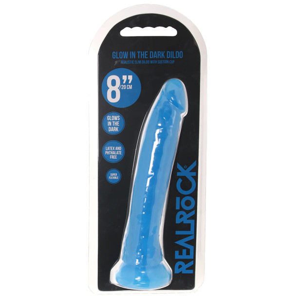 Glow In The Dark Dildo - Blue