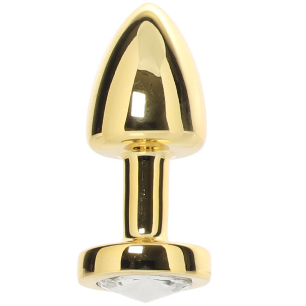2" Gold Beginners Bling Bling Butt Plug