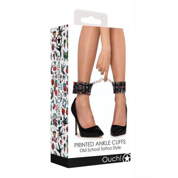 Tattoo Printed Ankle Cuffs