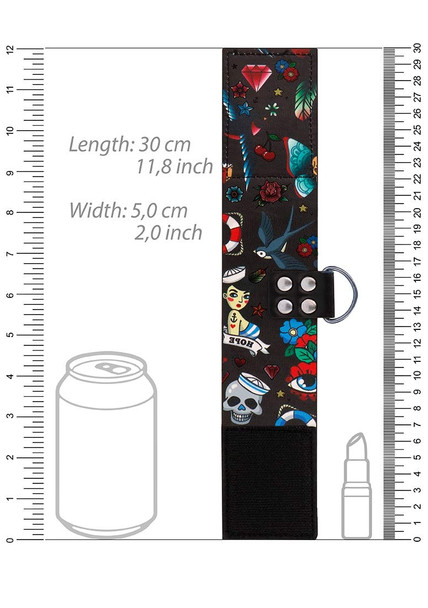 Tattoo Printed Ankle Cuffs