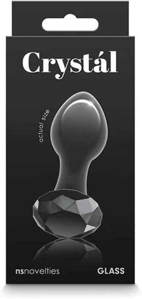 Crystal Gem Shaped Plug - Black