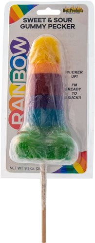 Sweet & Sour Gummy Pecker Lollipop
