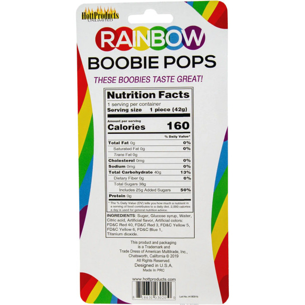 Rainbow Boobie Pops
