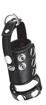 Cock Ring w/ 2" Ball Stretcher & Weight Ring