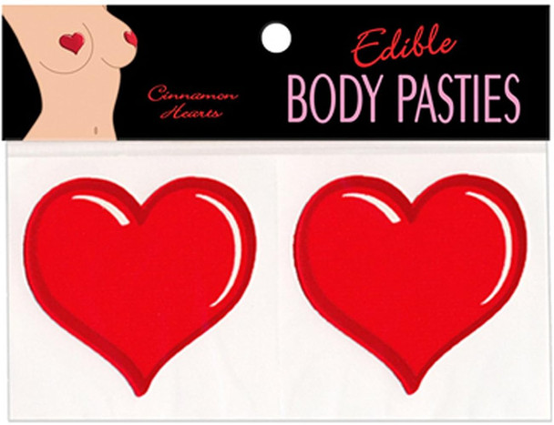 Edible Body Pasties - Cinnamon Hearts