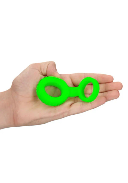Glow Cock Ring And Ball Strap