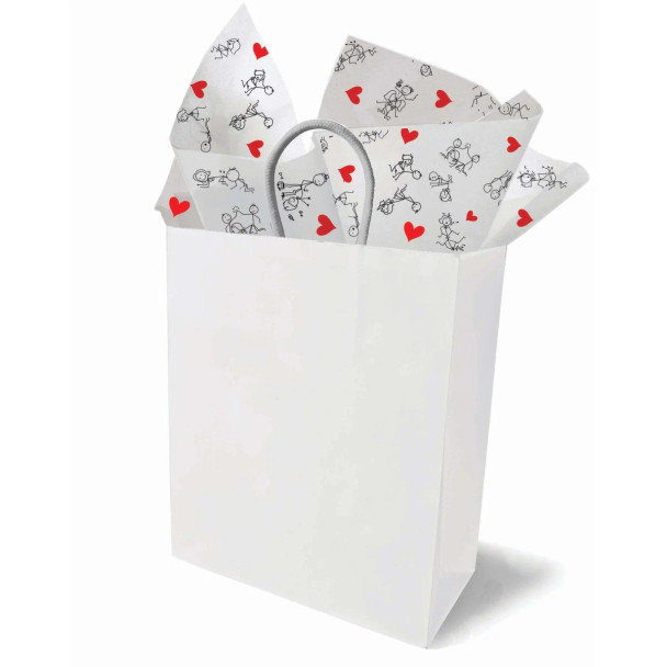 Naughty Stick Figure Tissue Paper