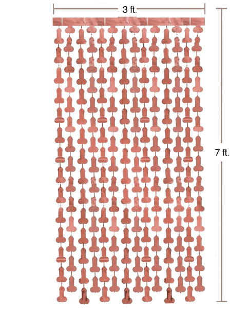 Penis Party 2pc Metallic Curtains