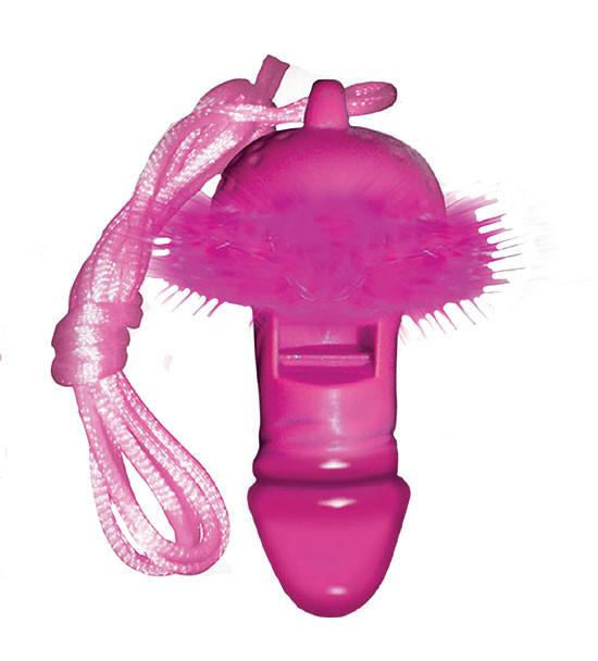 Pink Pecker Whistle Necklace