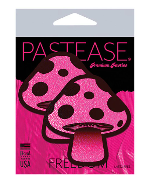 Neon Pink Mushroom Nipple Pasties