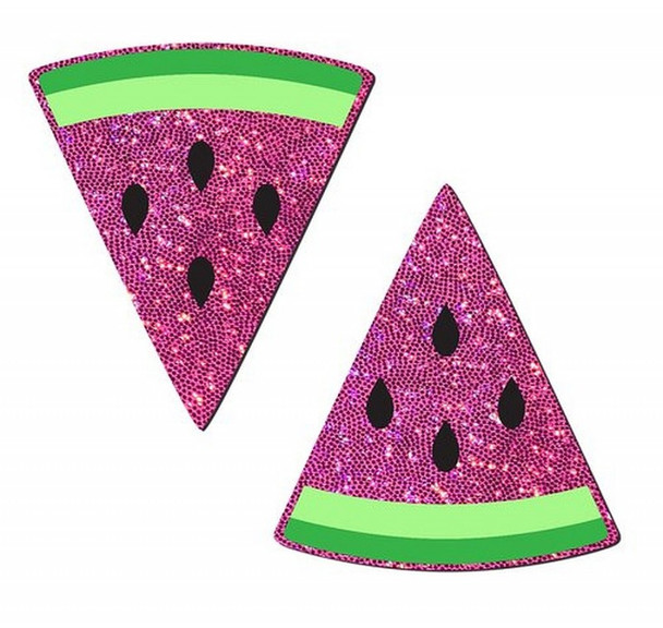 Pink Glittering Watermelon Nipple Pasties